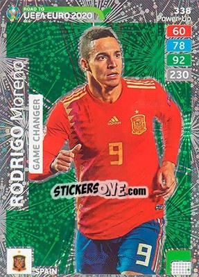 Sticker Rodrigo Moreno - Road to UEFA Euro 2020. Adrenalyn XL n. 338 - Panini