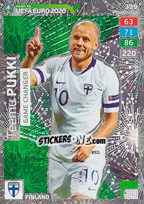 Cromo Teemu Pukki - Road to UEFA Euro 2020. Adrenalyn XL - Panini