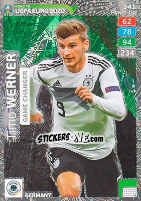 Sticker Timo Werner - Road to UEFA Euro 2020. Adrenalyn XL n. 341 - Panini