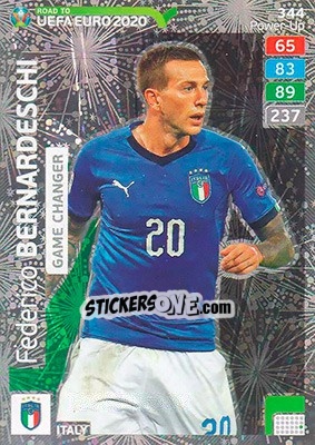 Sticker Federico Bernardeschi - Road to UEFA Euro 2020. Adrenalyn XL n. 344 - Panini
