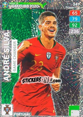 Sticker André Silva - Road to UEFA Euro 2020. Adrenalyn XL n. 347 - Panini