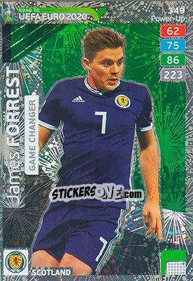 Sticker James Forrest - Road to UEFA Euro 2020. Adrenalyn XL n. 349 - Panini