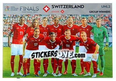 Sticker Team Photo (Switzerland) - Road to UEFA Euro 2020. Adrenalyn XL n. UNL2 - Panini