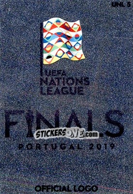Sticker UEFA Nations League Official Logo - Road to UEFA Euro 2020. Adrenalyn XL - Panini
