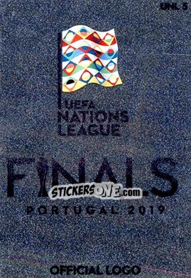Sticker UEFA Nations League Official Logo - Road to UEFA Euro 2020. Adrenalyn XL n. UNL5 - Panini