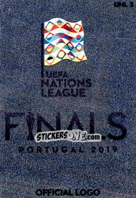 Figurina UEFA Nations League Official Logo - Road to UEFA Euro 2020. Adrenalyn XL - Panini