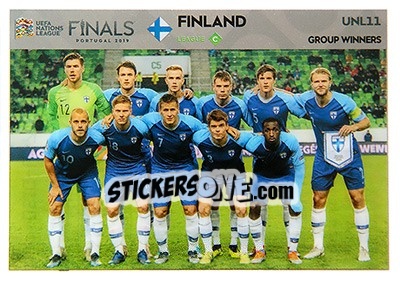 Sticker Team Photo (Finland) - Road to UEFA Euro 2020. Adrenalyn XL n. UNL11 - Panini
