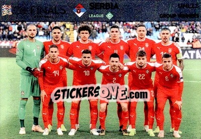 Figurina Team Photo (Serbia) - Road to UEFA Euro 2020. Adrenalyn XL - Panini