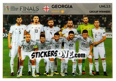 Sticker Team Photo (Georgia) - Road to UEFA Euro 2020. Adrenalyn XL - Panini