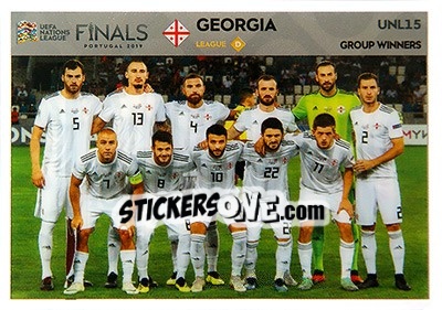 Sticker Team Photo (Georgia) - Road to UEFA Euro 2020. Adrenalyn XL n. UNL15 - Panini