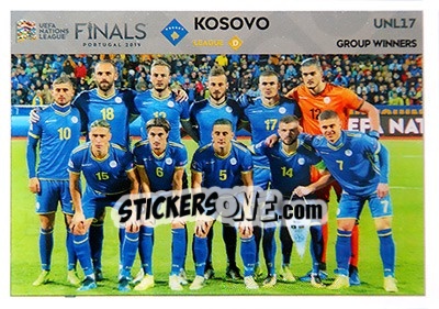 Figurina Team Photo (Kosovo) - Road to UEFA Euro 2020. Adrenalyn XL - Panini