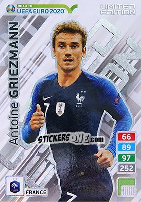 Sticker Antoine Griezmann - Road to UEFA Euro 2020. Adrenalyn XL n. LE-AG - Panini
