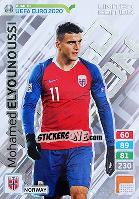 Sticker Mohamed Elyounoussi - Road to UEFA Euro 2020. Adrenalyn XL n. LE-ME - Panini
