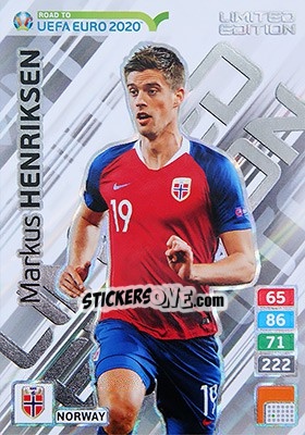 Sticker Markus Henriksen - Road to UEFA Euro 2020. Adrenalyn XL n. LE-MHE - Panini