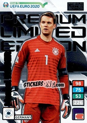 Sticker Manuel Neuer - Road to UEFA Euro 2020. Adrenalyn XL n. LE-MN - Panini