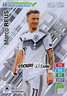 Figurina Marco Reus - Road to UEFA Euro 2020. Adrenalyn XL - Panini