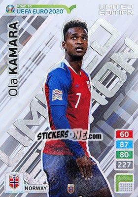 Sticker Ola Kamara - Road to UEFA Euro 2020. Adrenalyn XL n. LE-OK - Panini