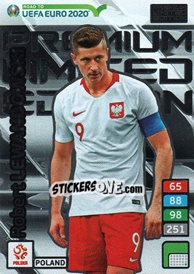 Sticker Robert Lewandowski - Road to UEFA Euro 2020. Adrenalyn XL n. LE-RL - Panini