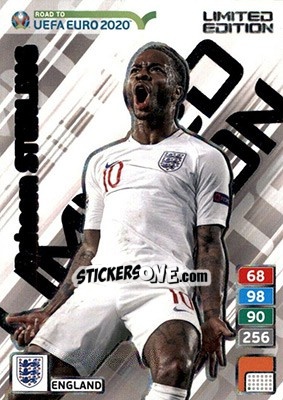 Sticker Raheem Sterling - Road to UEFA Euro 2020. Adrenalyn XL n. LE-RS - Panini