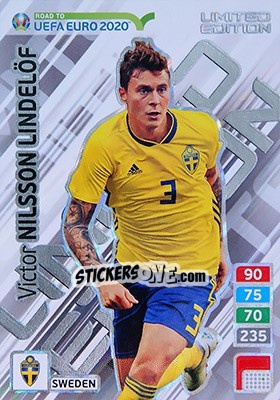 Sticker Victor Nilsson Lindelöf - Road to UEFA Euro 2020. Adrenalyn XL n. LE-VNL - Panini