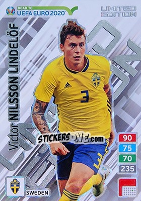 Sticker Victor Nilsson Lindelöf - Road to UEFA Euro 2020. Adrenalyn XL - Panini