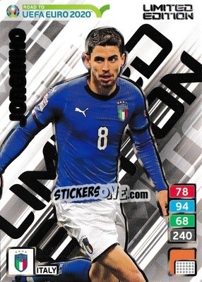 Figurina Jorginho - Road to UEFA Euro 2020. Adrenalyn XL - Panini