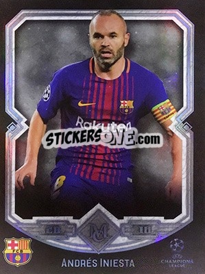 Sticker Andrés Iniesta - UEFA Champions League Museum Collection 2017-2018 n. 2 - Topps