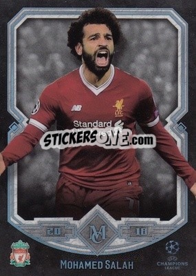 Sticker Mohamed Salah - UEFA Champions League Museum Collection 2017-2018 n. 17 - Topps
