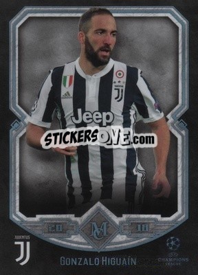 Sticker Gonzalo Higuaín - UEFA Champions League Museum Collection 2017-2018 n. 35 - Topps