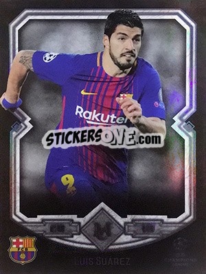 Sticker Luis Suárez - UEFA Champions League Museum Collection 2017-2018 n. 46 - Topps
