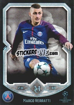 Sticker Marco Verratti - UEFA Champions League Museum Collection 2017-2018 n. 57 - Topps