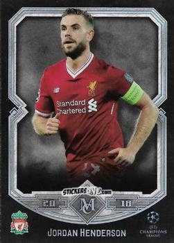 Figurina Jordan Henderson - UEFA Champions League Museum Collection 2017-2018 n. 58 - Topps