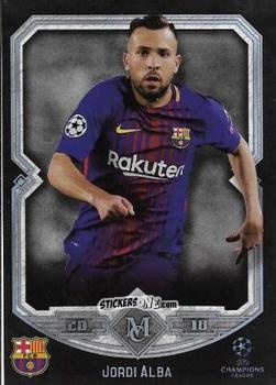 Cromo Jordi Alba - UEFA Champions League Museum Collection 2017-2018 n. 72 - Topps