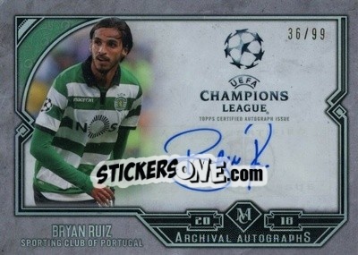 Sticker Bryan Ruiz - UEFA Champions League Museum Collection 2017-2018 n. AA-BR - Topps