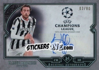 Sticker Claudio Marchisio - UEFA Champions League Museum Collection 2017-2018 n. AA-CM - Topps