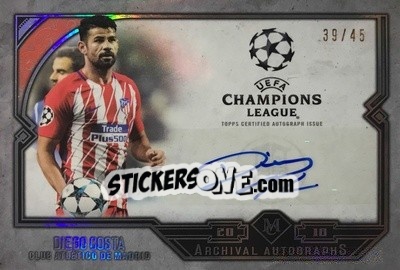 Sticker Diego Costa - UEFA Champions League Museum Collection 2017-2018 n. AA-DC - Topps