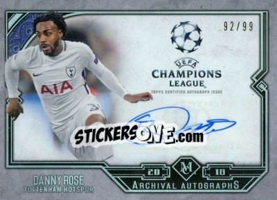 Figurina Danny Rose - UEFA Champions League Museum Collection 2017-2018 - Topps