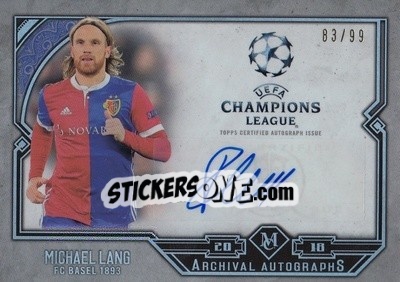 Sticker Michael Lang - UEFA Champions League Museum Collection 2017-2018 n. AA-ML - Topps
