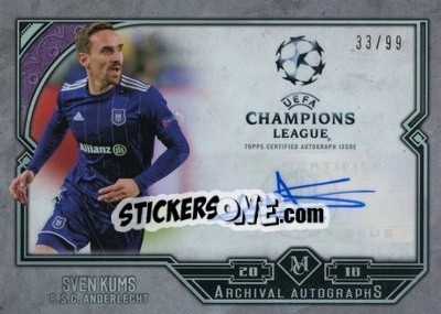 Cromo Sven Kums - UEFA Champions League Museum Collection 2017-2018 - Topps