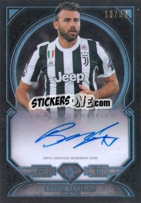 Sticker Andrea Barzagli - UEFA Champions League Museum Collection 2017-2018 n. FA-AB - Topps