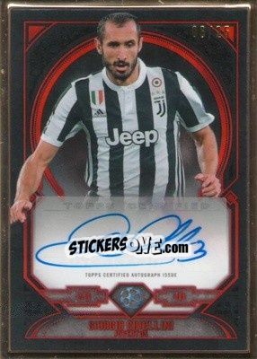 Sticker Giorgio Chiellini - UEFA Champions League Museum Collection 2017-2018 n. FA-GC - Topps