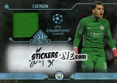 Sticker Ederson - UEFA Champions League Museum Collection 2017-2018 n. MAR-E - Topps
