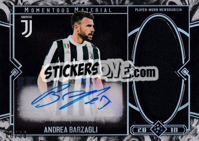 Sticker Andrea Barzagli - UEFA Champions League Museum Collection 2017-2018 n. AJR-AB - Topps