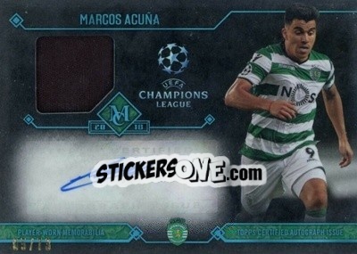 Sticker Marcos Acuña - UEFA Champions League Museum Collection 2017-2018 n. AJR-MA - Topps