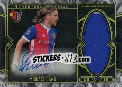 Sticker Michael Lang - UEFA Champions League Museum Collection 2017-2018 n. AJR-ML - Topps