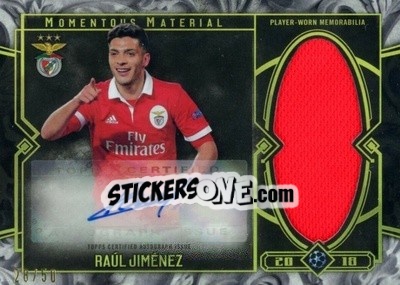Sticker Raúl Jiménez - UEFA Champions League Museum Collection 2017-2018 n. AJR-RJ - Topps
