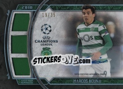 Sticker Marcos Acuña - UEFA Champions League Museum Collection 2017-2018 n. TRA-MA - Topps