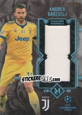 Sticker Andrea Barzagli - UEFA Champions League Museum Collection 2017-2018 n. MMJR-AB - Topps