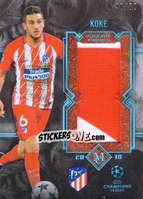 Sticker Koke - UEFA Champions League Museum Collection 2017-2018 n. MMJR-K - Topps