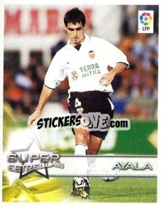 Sticker Ayala (Valencia C.F.) - Superliga de Estrellas 2002-2003 n. 6 - Panini